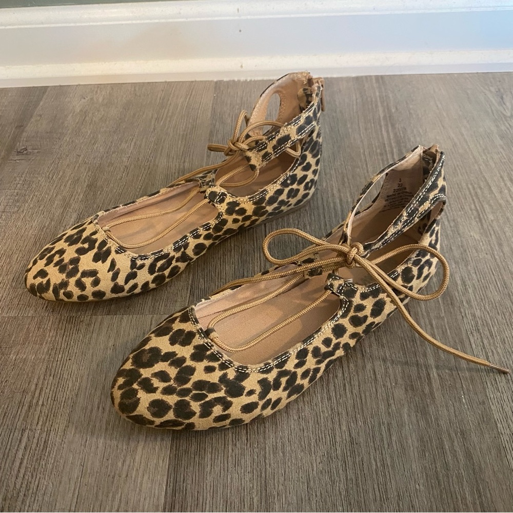 Stevies by Steve Madden Lace-Me-Up Ballet Flats